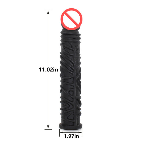 FREE SHIPPING!!28*5cm 11Inches Big Realistic Black Dildo Super Soft Silicone Horse Dildo Sex Toys for Gay Wome Adult Large Penis Sex Product