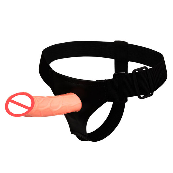 Strap on dildo vibrating realistic penis harness for gay or lesbian