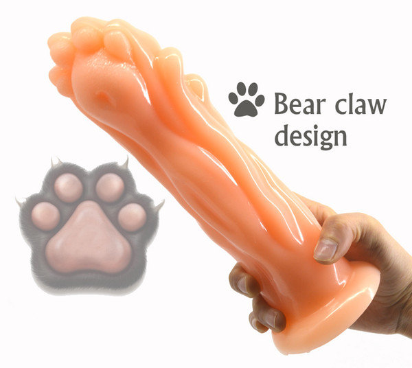 Animal Dildo Bear Claw Design Anal Dildo with Suction Cup Anal Plug Sex Toys Adult Products Butt Plug Masturbate Sex Toys