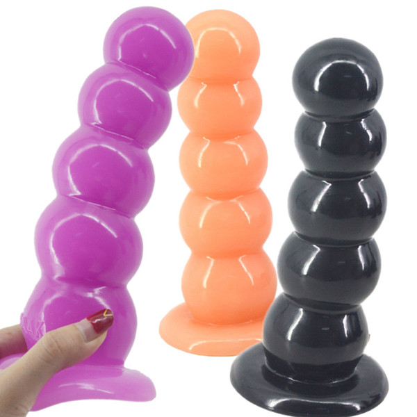 Realistic Dildos Huge Dildo Lifelike Penis Anal 5 beads Balls for Couples Lesbian Gay Adult Game Sex Toys C3-1-57