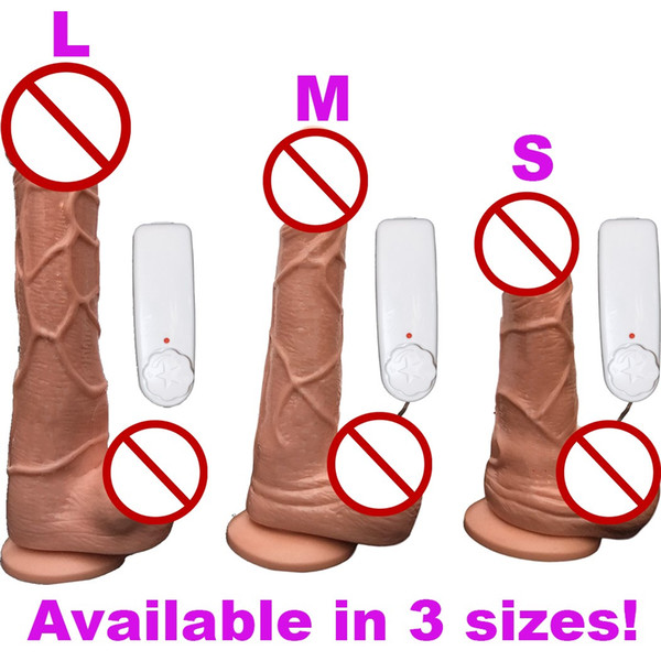 Vibrating Dildo Simulation of Penis Rotating Dildo Vibrator with Strong Suction Cup Sex Toys for Women Sex Product