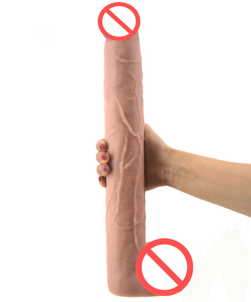 39.5cm/15.5Inches Big Realistic Dildo with Super Soft Silicone Flexible Long Dildo Huge Thick Penis Sex Toy For Women