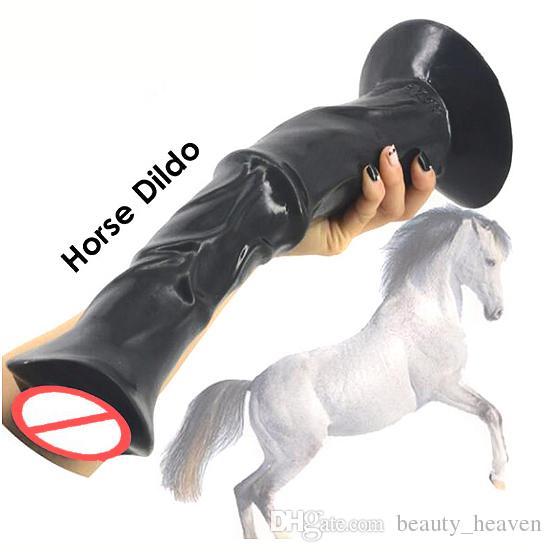 Huge Horse Dildo Big Extreme Animal Dildo Suction Cup Realistic Phallus Large Penis Flexible Strong Dick Sex Toys For Women