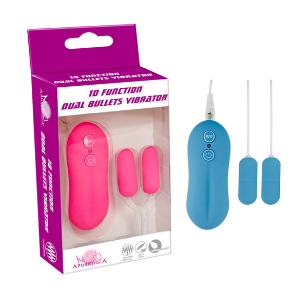 Fulla 10 o frequency waterproof double bullet The female sex toy Vibration massager jump eggs