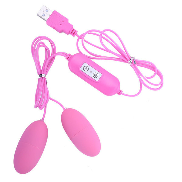 LZYAA Dual Vibrator 12 Frequency Vibrating Egg Clitoris Stimulator USB Adult Product Sex Toys For Women Female Masturbation