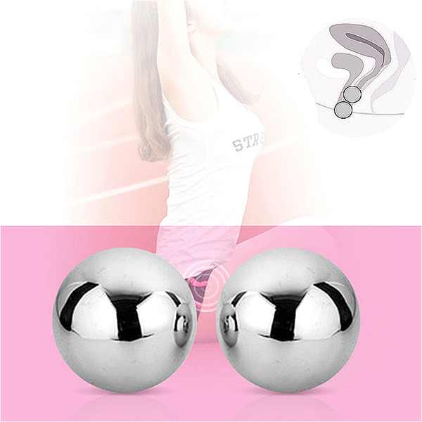 2pcs Female Stainless Steel Kegel Exercise Vagina Tightening Ball Ben Wa Ball for Pelvic Floor Exercise and Bladder Control