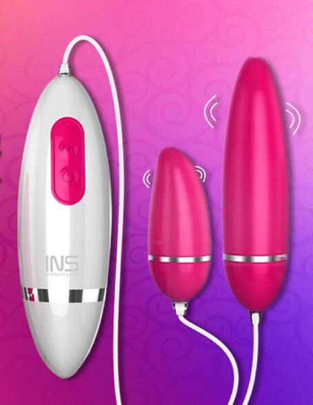 INS Hot baby Sex Products Double Eggs Bullets Unisex Use Vibrating spear G high free shipping