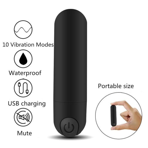 GUIMI USB Bullet Vibrator for Woman Vibrating Kegel Balls G-spot Nipple Massager Vaginal Ball Adult Sex Toys Pussy Masturbator