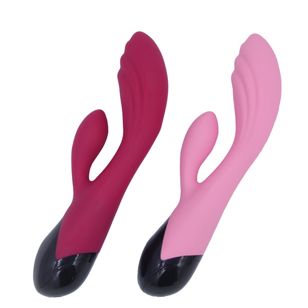 Dual Vibration G-spot Vibrator Silicone Rabbit Vibrators Waterproof Dildo Massager Sex toys