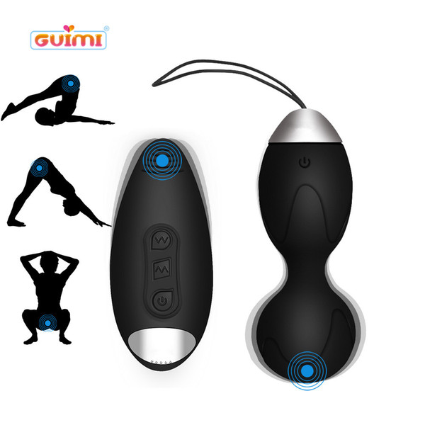 GUIMI USB Vibrating Panties Kegel Balls Vagina Exerciser Pussy Massage Sexy Eggs Vibrator Erotic Sex Toys for Woman Masturbator