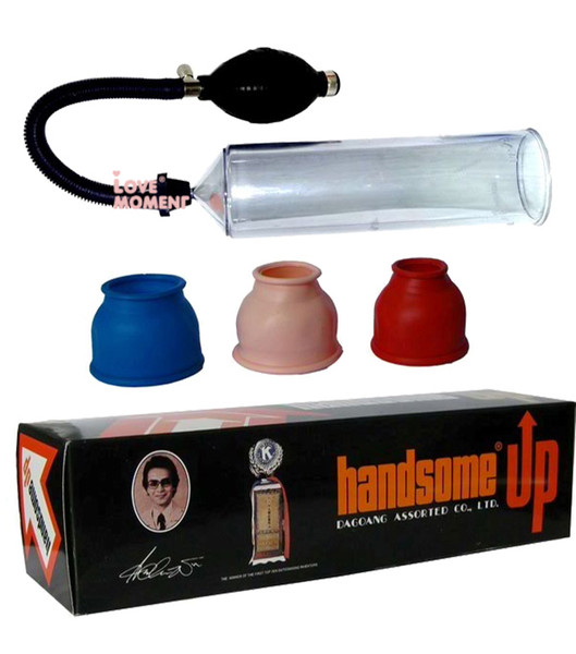 Handsome UP Penis Enlargement Vacuum Pump Penis Extender potency Sex Toys Penis Enlarger for Men