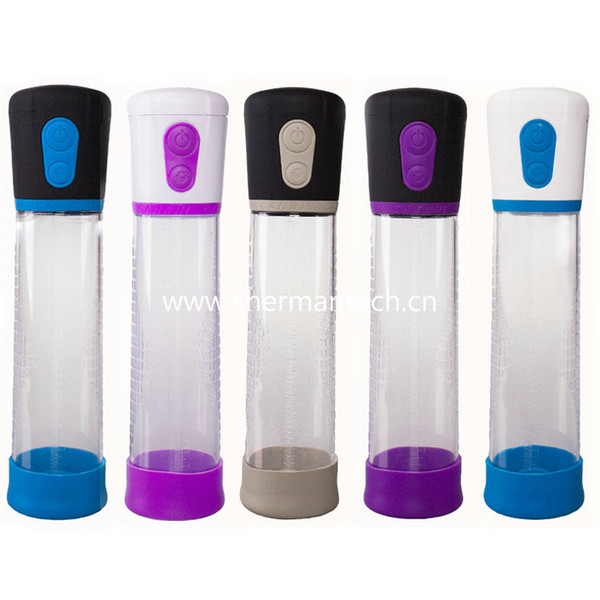 New arrival colcorful 70mm diameter extension pumps penis enlargement machine, 3 speeds suction electric vacuum pump