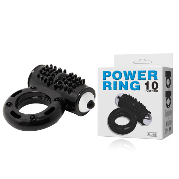 BAILE 10-function Vibrating Cock Ring, Penis Rings, anillo vibrador,Cockring, Sex Toys, Sex Products, Adult Toy Y18100802