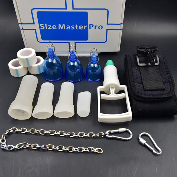 New Male Penis Enlarger Extender Handle Pump Cups Vacuum Master Pro Enlarger Male Enlargement Stretcher Enhancement with Belt