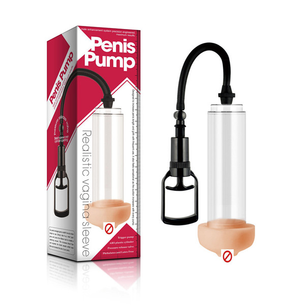 Master Gauge Penis Pump, Physical penis enhancer/enlargement device,Penis Trainer Pump with silicon vagina,sex toy