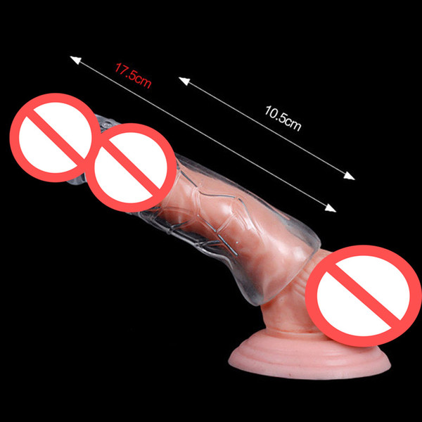 7cm Bigger Penis Enlargement Sleeve Extender Enhance Silicone Reusable Penis Extensions Erection Impotence Aid Sex Products for Man