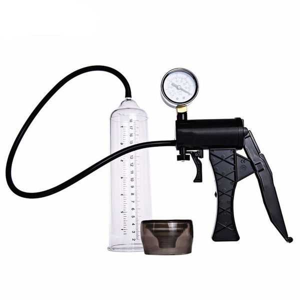 Male Hand Drive Penis Pump Enlarger Enlargement With Master Pressure Gauge Extension For Male Help Penis Extender Sex Toys