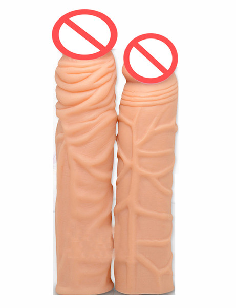 Sex Products Sex Dildo Consoladores Flexible Hollow Dildos Adults Sex Toys Penis Enlargement For Men Increase 3cm/4cm Long Sleeve