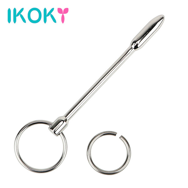 IKOKY Urethral Dilators Masturbator Stainless Steel Penis Plug Sex Sounds Urethral Plug Sex toys For Men Catheters Adult Product