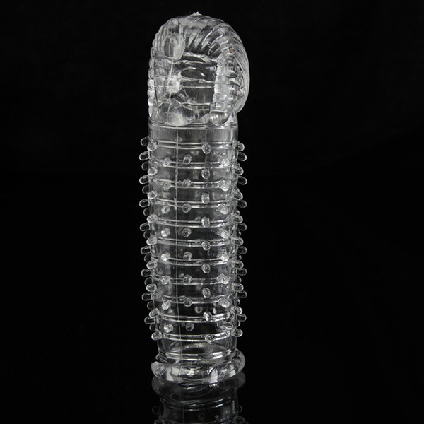 Flexible Soft Transparent Crystal Ultra-thin penis sleeve set Stimulus Adult Sex Product Silicone Sex Toy For Men