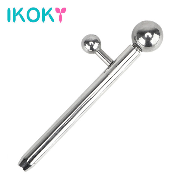 IKOKY Urethral Dilators Horse Eye Stimulation Penis Plug Stainless Steel Sex Toys for Men Catheters Sounds Adult Products