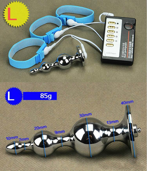 2017 Newest BDSM Electric Shock With Penis Ring Anal Plug Home Therapy Equipment For penis extender Sex Toys