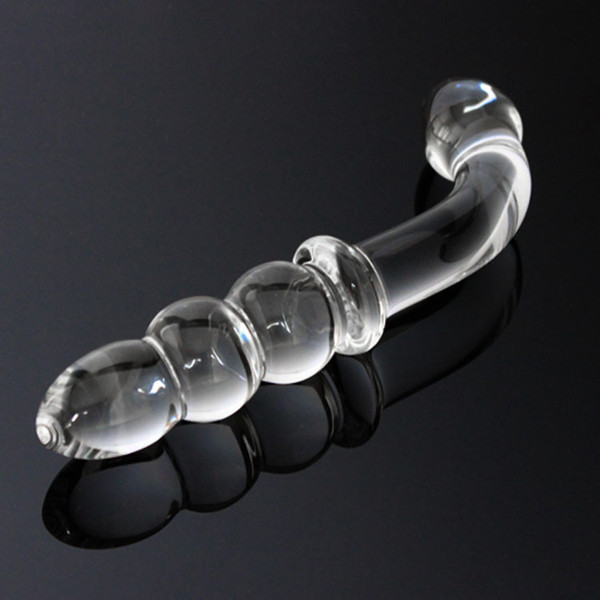 Pyrex Glass Dildo Fake Penis Crystal Anal Beads Butt Plug Prostate Massager G-spot Female Masturbation Sex Toys for Women Men