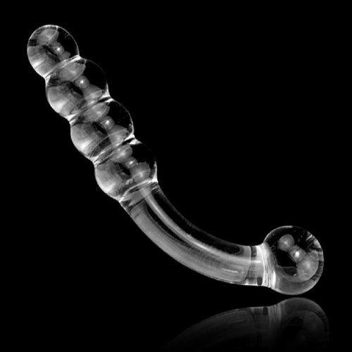 Glass Crystal Dildo Anal Beads Butt Plug G Spot Stimulation Masturbation Sex Toy #T701