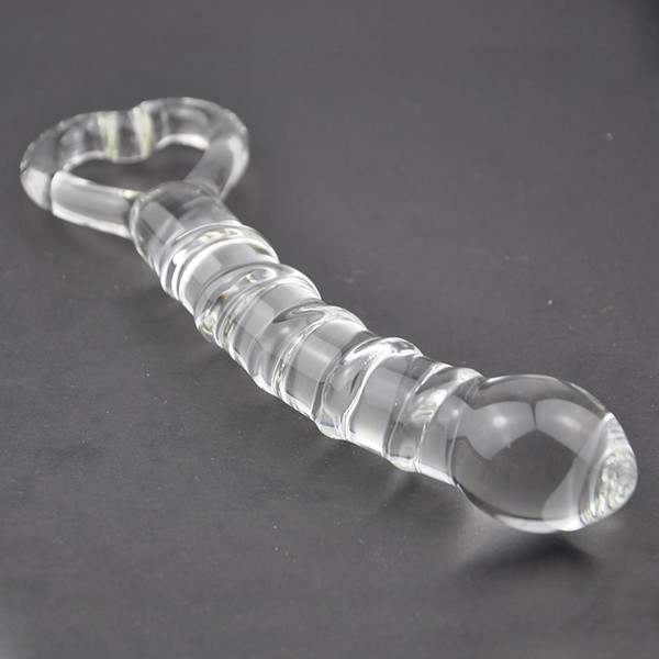 Glass Dildo Anal Butt Plug Vaginal G-Spot Stimulation Massager Female Sex Toys #R410