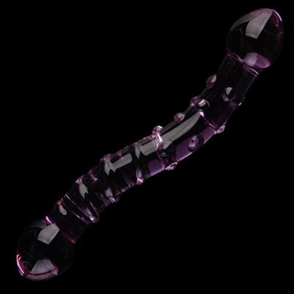 New Products Sheer Pyrex Glass Crystal Dildo Bead Massager Fake Penis Anal Butt Plug Sex Toys For Men Female Male Masturbation