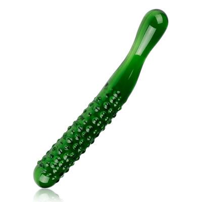 FEMALE VAGINA G-SPOT MASSAGER CUCUMBER SHAPE GLASS DILDO GLASS DILDO FRUIT SHAPE