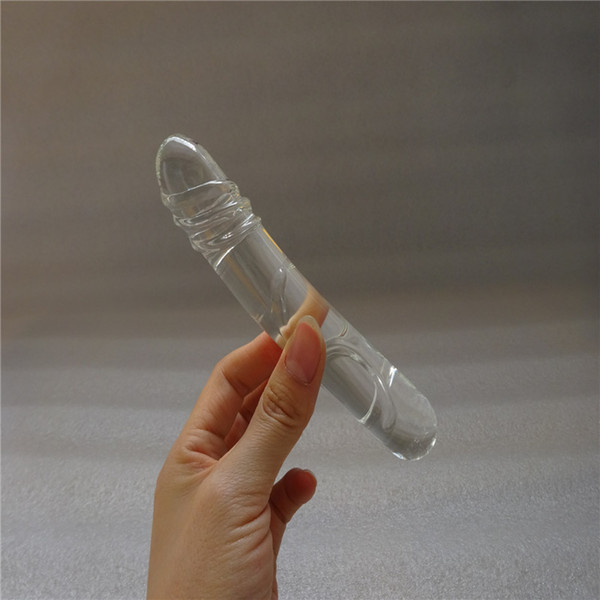 2017 Realistic Women's Glass Sex Toys Small Penis Crystal Dildo Anal Plug Sex Products Adult Games Fake Phallus G-spot Massager