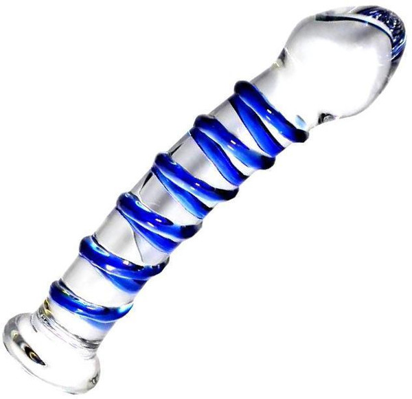 Glass Dildo Crystal Penis Anal Butt plug Vaginal G-Spot Massager New Sex Toys #R410