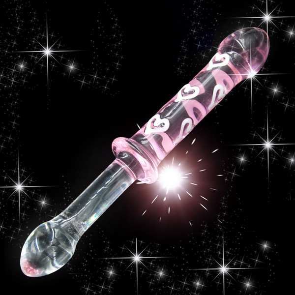 230mm Double head Big Dildo Glass Dildo Female Masturbation Penis Realistic Tools Anal Butt Plugs Sex Toys Adults for Women