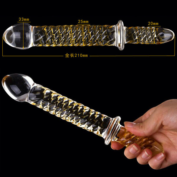 Clear Crystal Dildo Glass Dildos Fake Penis Anal Toys, Adult Crystal Female Sex Toys Products Massager