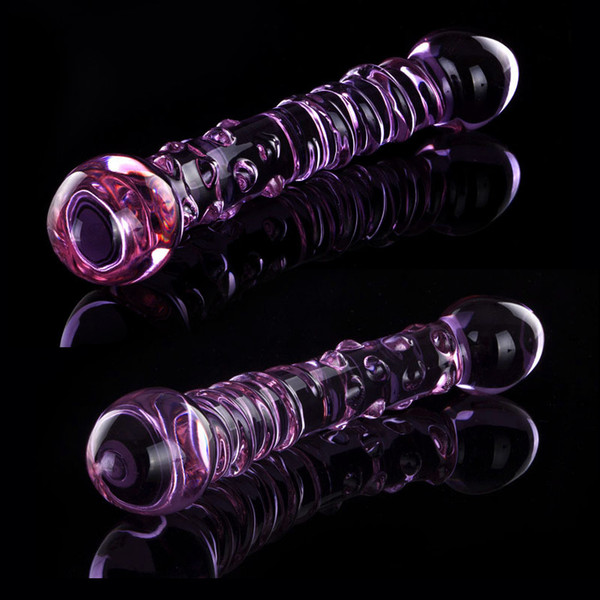 Pink Glass crystal dildo Sex toys, Adult products for women men female male masturbation fake penis Anal butt plug