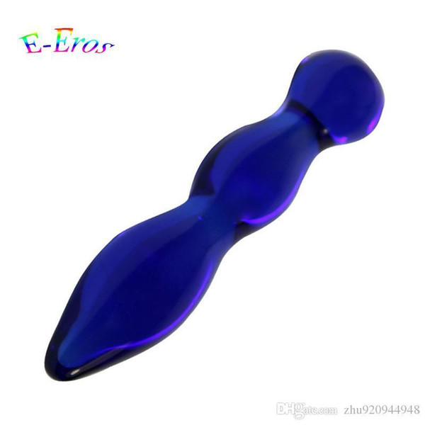 Blue Glass Anal Butt Plug Penis Sex Toy Adult Products For Women Men Crystal Anus Plug Male Masturbation