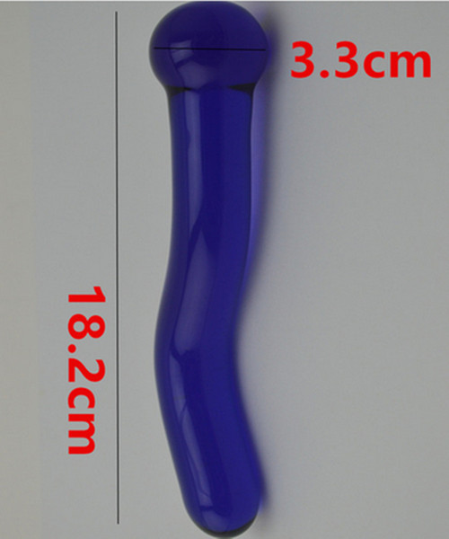 Anus Stimulator Sex Toys For Women And Men Gay, 18.2*3.3CM Glass Dildos Penis Anal Bead Butt Plug In Adult Games