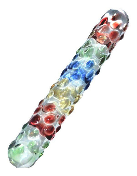 Adult Glass Crystal Dildo G-Spot Tickler Clitoral Vaginal Anal Massager Sex Toy #R410