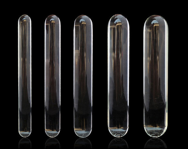 Hot Sale Different Diameter Glass Anal Stick Small to Big Pyrex Sex Dildos Unisex Crystal Masturbation Sex Toys for Couples Y18102305