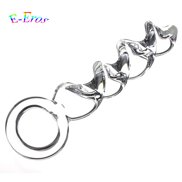 Glass Crystal Dildos Fake Penis G-spot Stimulate Anal Beads Butt Plug Sex Toy for Women Men Adult Masturbation Products