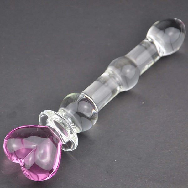 Glass Dildo Adult G-Spot Sex Toys For Woman Female Anal Plug Prostate Massager #R478