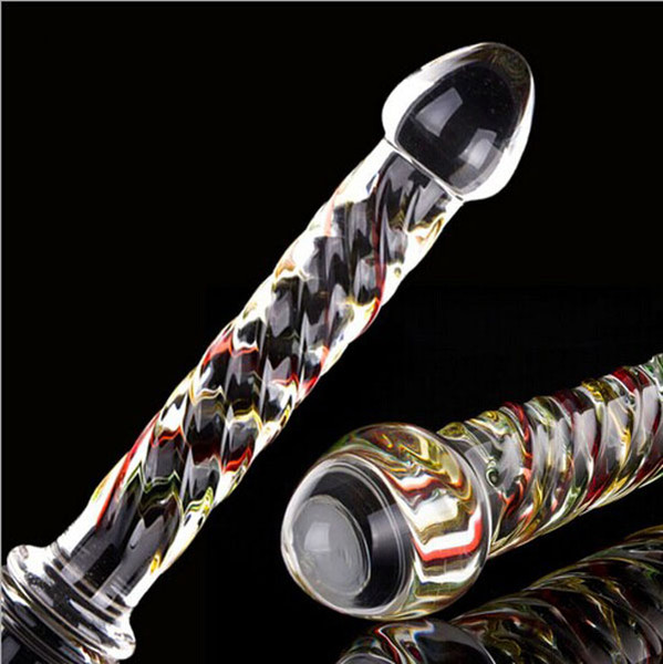 Wholesale Glass Penis Both For Male And Female Anal Plug Butt Toys Huge Dildo Adult Sex G Spot Prostate Stimulators