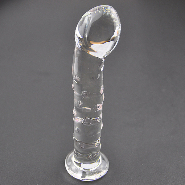 Dildo Glass Penis Anal butt plug Vagina G Spot Massager Sex Toys For Women #R478