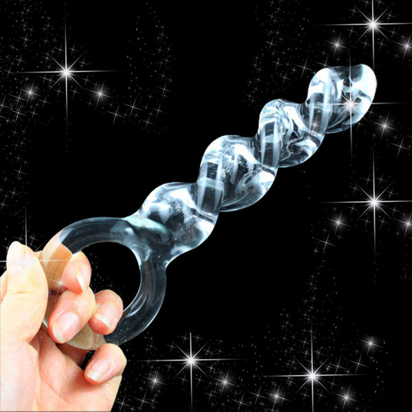 Glass Crystal Dildos Fake Penis G-spot Stimulation Anal Beads Butt Plug Sex Toy for Women Male Masturbator Adult Products