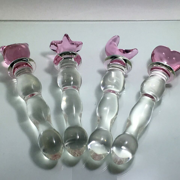 High-grade crystal glass dildo penis glass beads anal plug butt plug sex toys for man woman couples Vaginal and Anal Stimulation