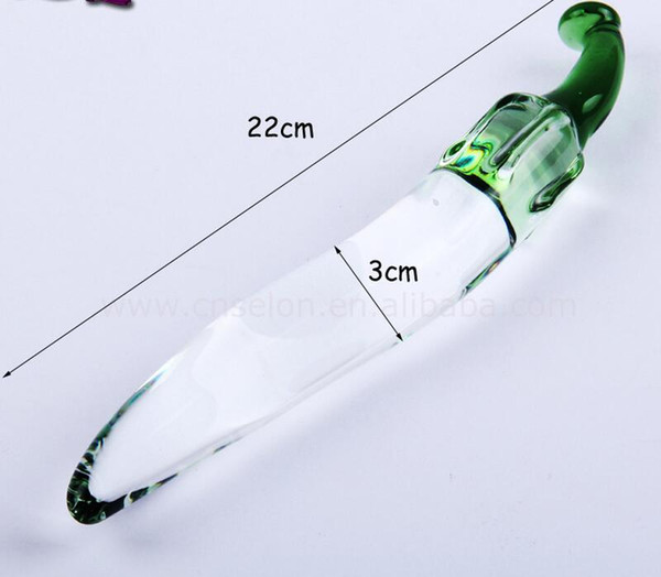 Glass pepper Sex Toys,Butt Plug Anal Toys,Crystal pepper Penis anal plug glass dick G spot Adult product free shipping