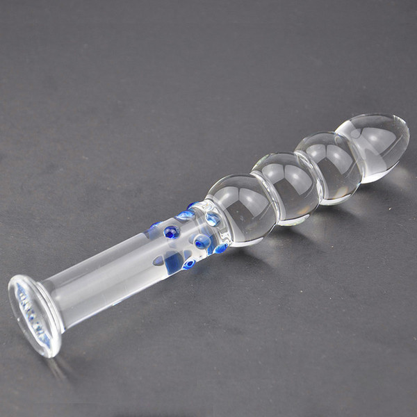 Anal Plug Glass dildo Sex Toys Adult Women Anal Toy G Spot Clitoral Massager #R478