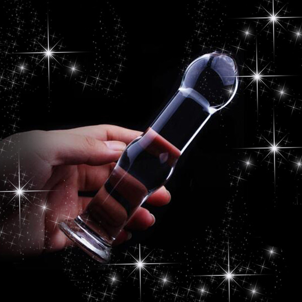 140x30mm Glass Anal Butt Plug Adult Male Masturbator Crystal Anal Glass Dildo Sex Products Ass Massage Sex Toys for Women