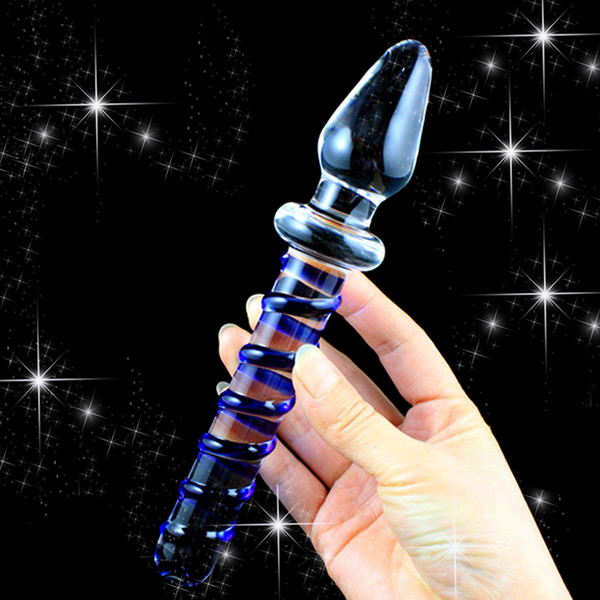 Pyrex Crystal Anal Plugs Glass Anal Toys Adult Crystal Dildo Female Masturbator Sex Products Glass Dildo For Women